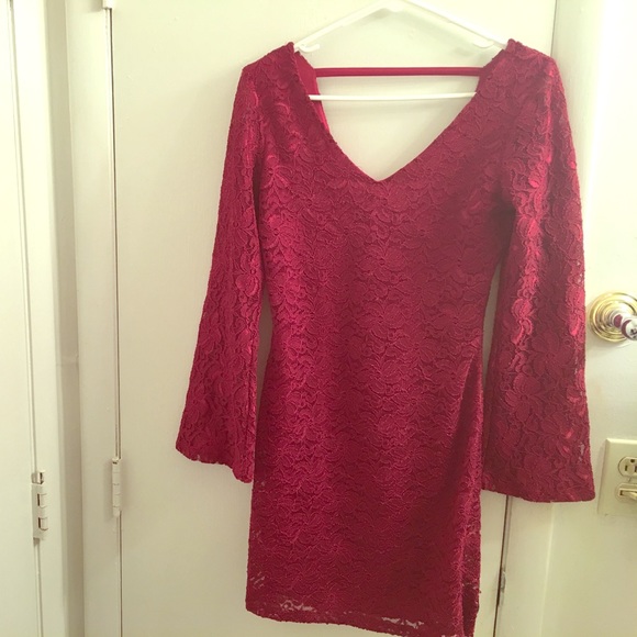 Charlotte Russe Red Lace Dress - Picture 1 of 2
