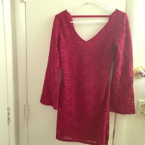 Charlotte Russe Red Lace Dress
