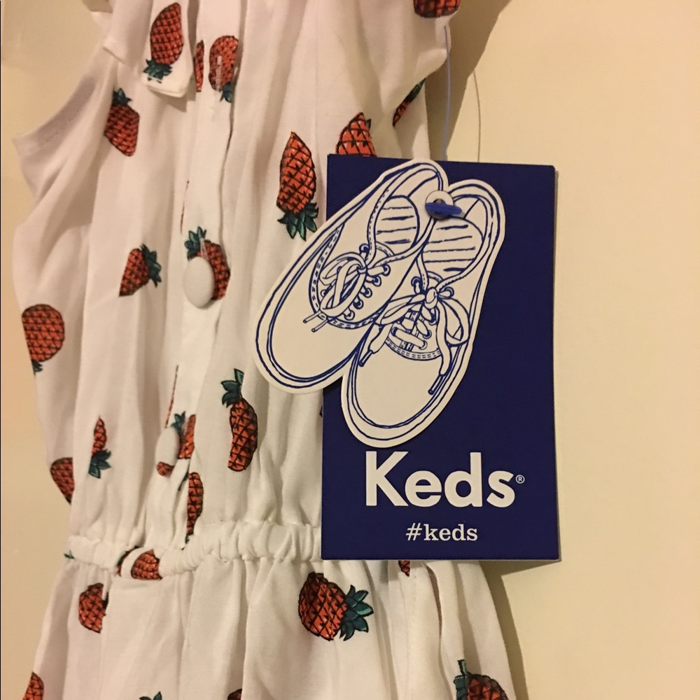 KEDS White Pineapple Print Sundress