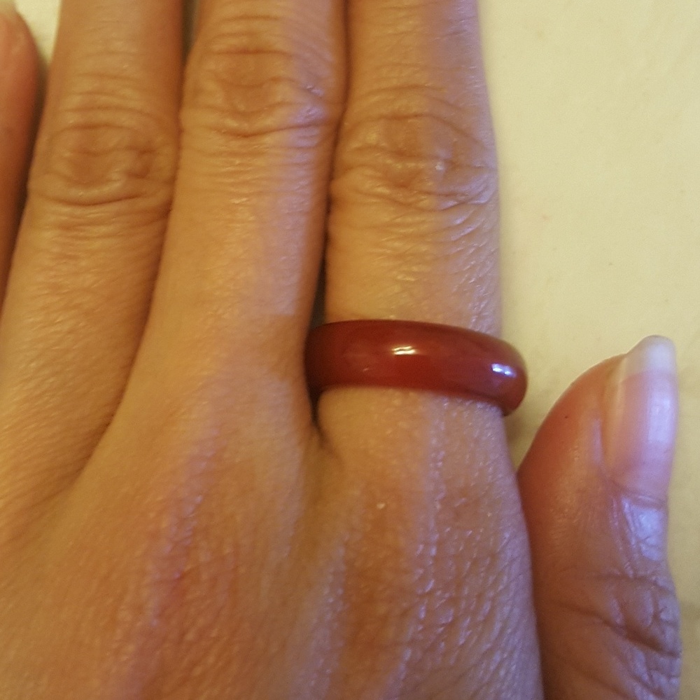 Red jade crystal size  6