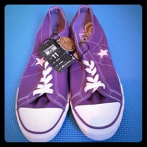 NWT Converse One Star Purple Sneakers
