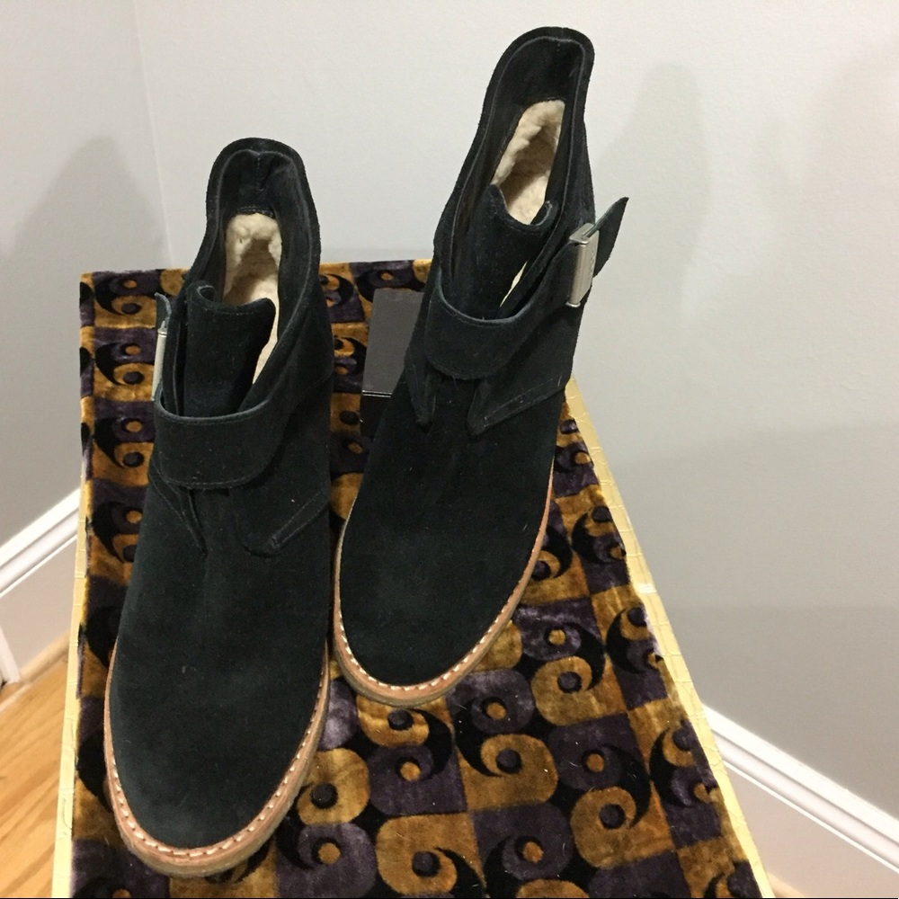 Black Suede UGG Ankle Boots