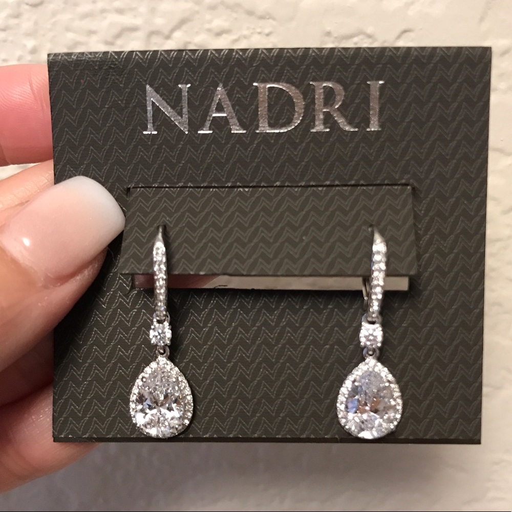 Nadri pear drop earrings