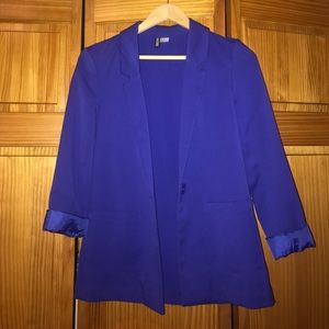 Blue Blazer with Collar