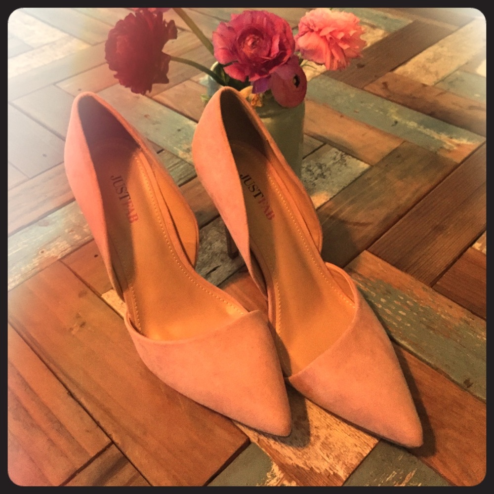 Just Fab Blush Pumps