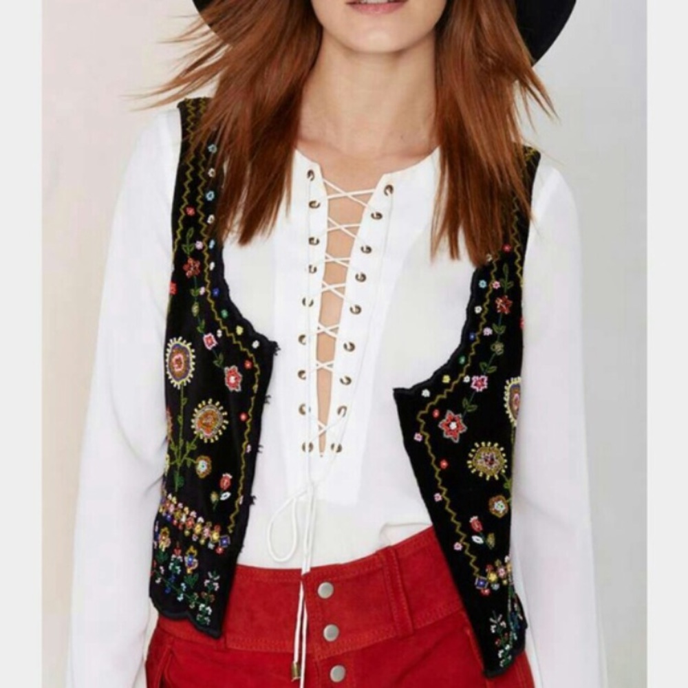 Nasty Gal Valencia Hand Beaded Vest
