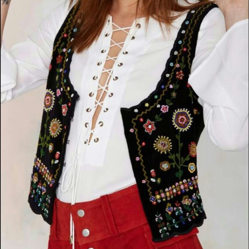 Nasty Gal Valencia Hand Beaded Vest - Picture 3 of 6
