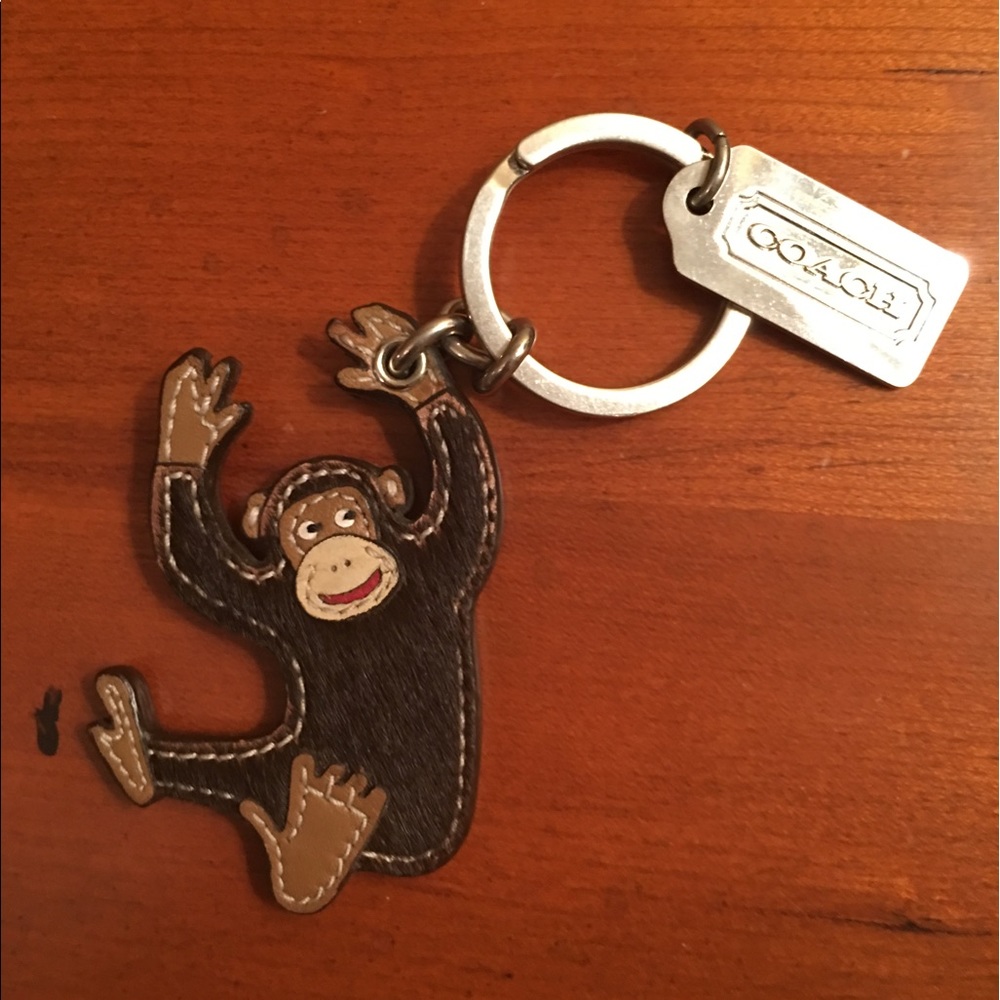 Coach Monkey key ring / key fob/ charm.