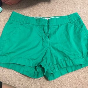Green shorts