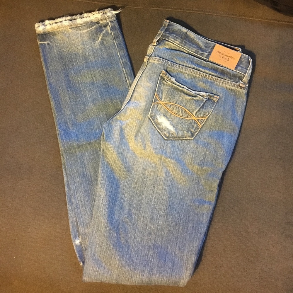 Destroyed A&F jeans