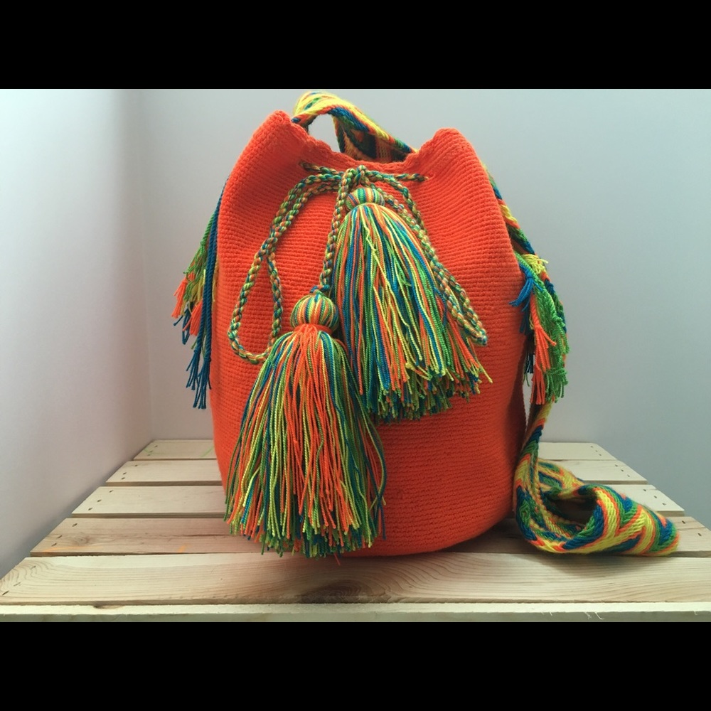 Authentic Wayuu Bag (orange)