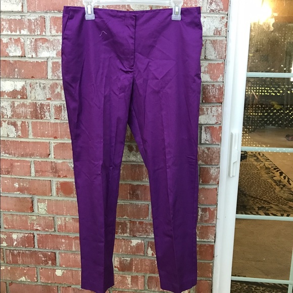 purple khaki pants