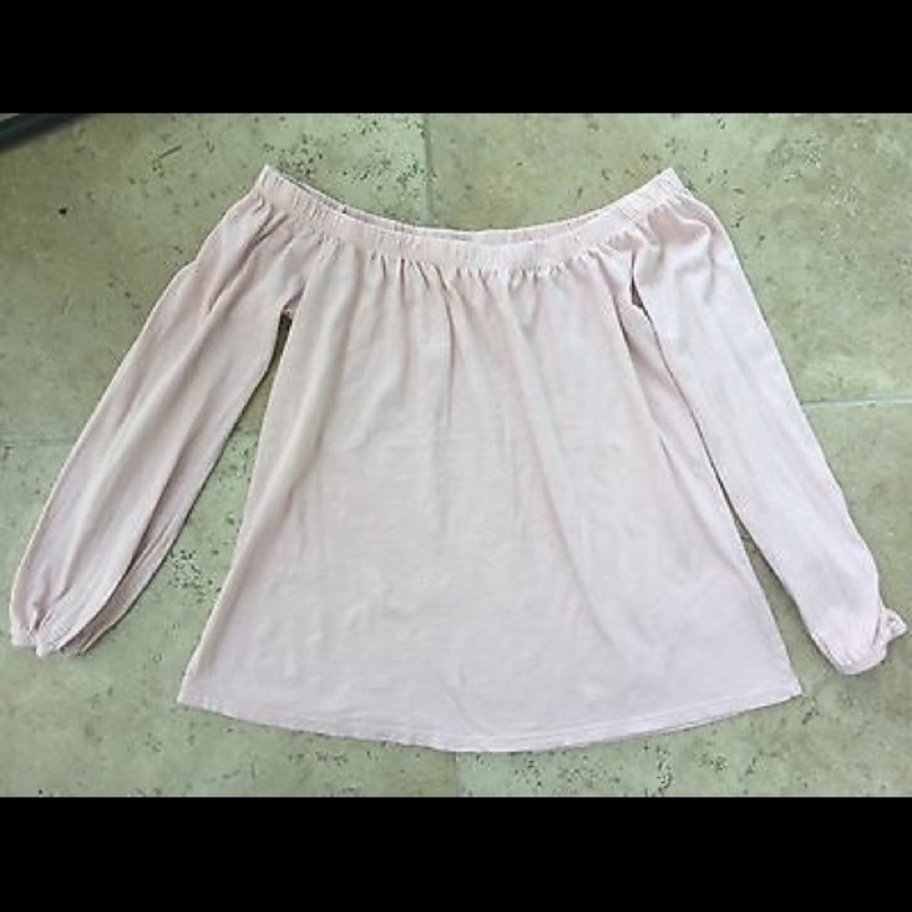 Sold! Velvet by graham Spencer  off shoulder top S - Picture 2 of 8