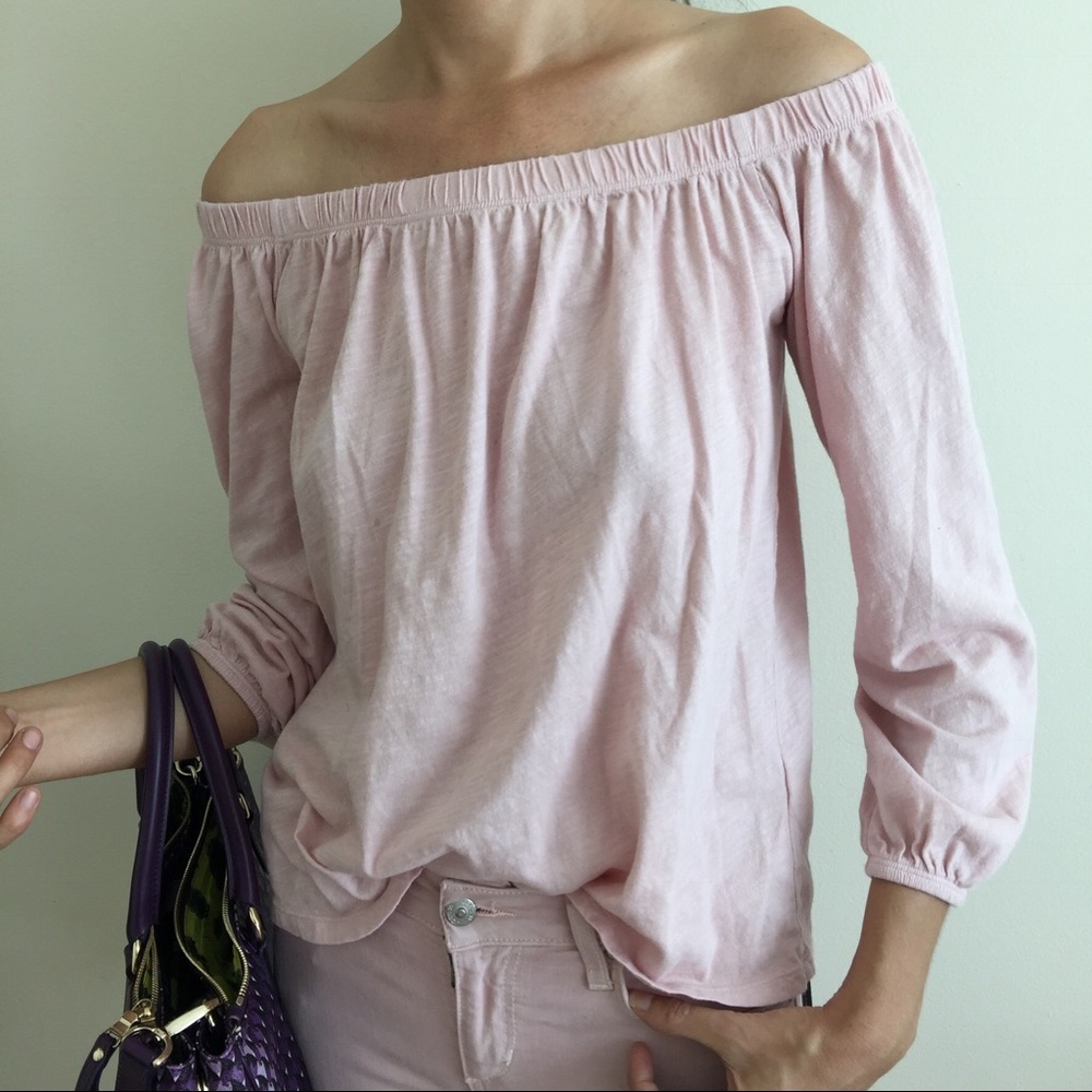 Sold! Velvet by graham Spencer  off shoulder top S - Picture 6 of 8