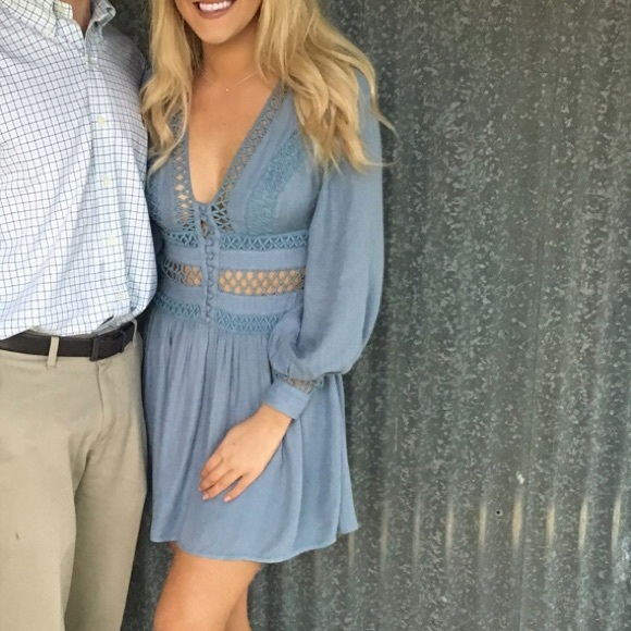 Free People Dresses & Skirts - Free People Blue Dress Size 2