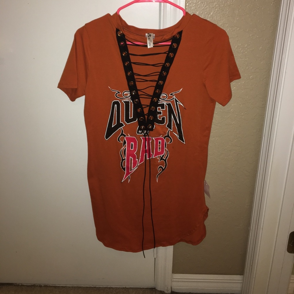 String up T-shirt dress