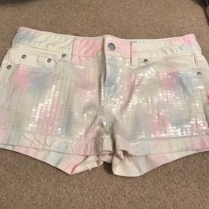Sequin shorts