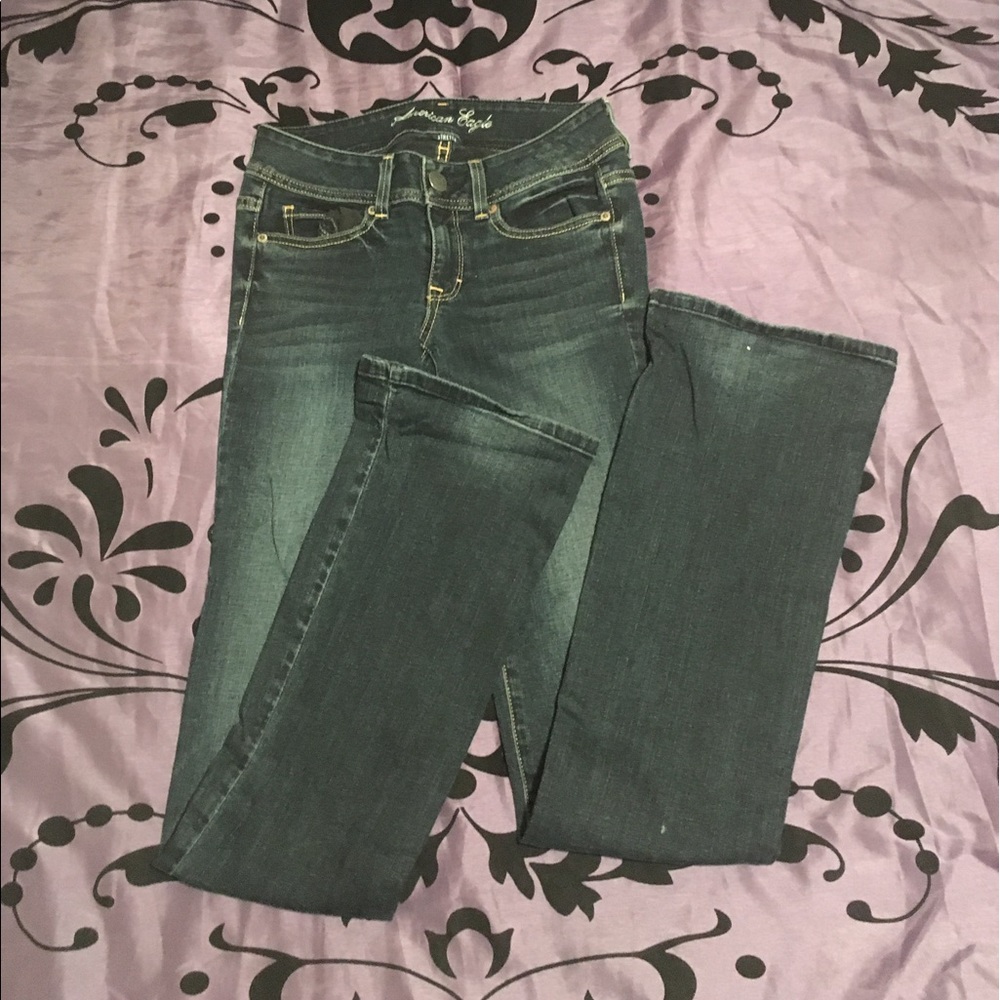 Extra Long Dark Denim Bootcut Jeans