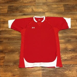 Under Armour Heat Gear Red Athletic Shirt XL