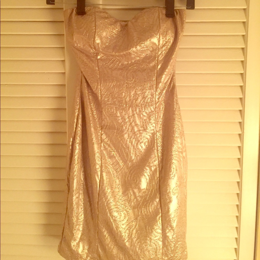 Gold dress
