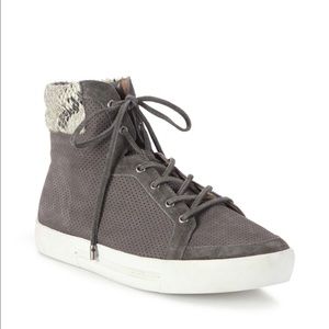 Suede high top sneakers