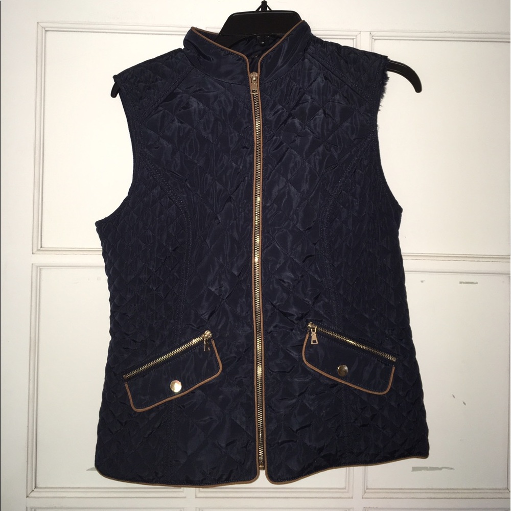 Navy blue vest