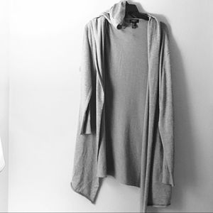 NWOT MENS Long Open Hoodie/Cardigan