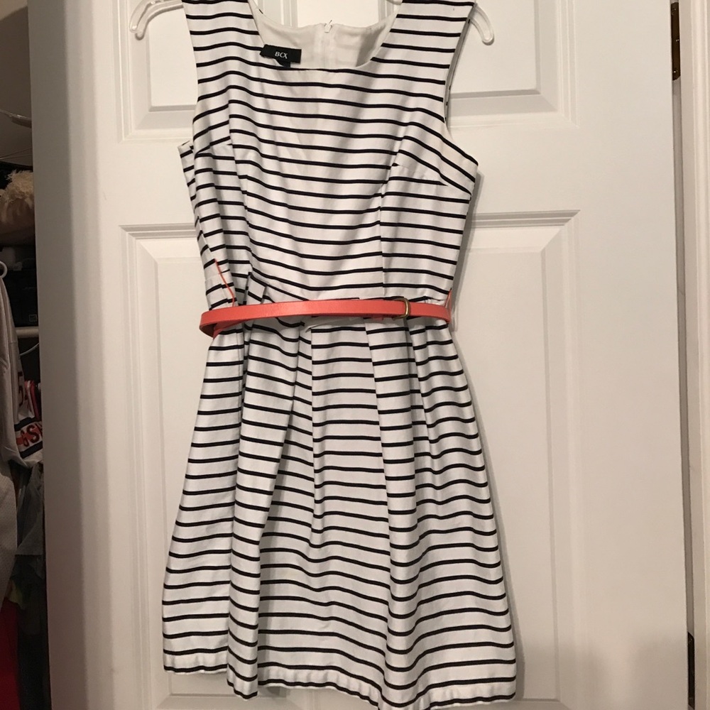 Navy stripe dress