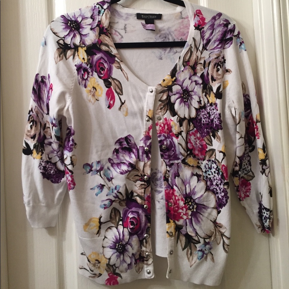 patterned cardigan