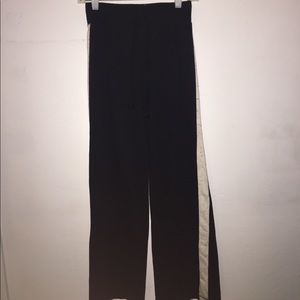Black Sweatpants with White on the Sides