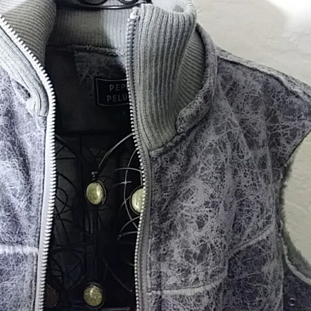 Grey Acid Design Vest