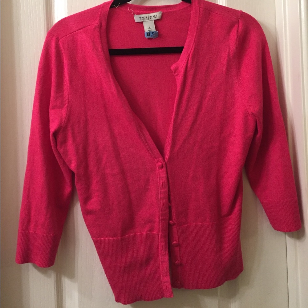 pink cardigan