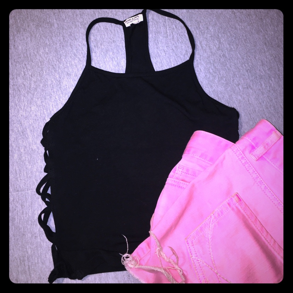 Black crop top