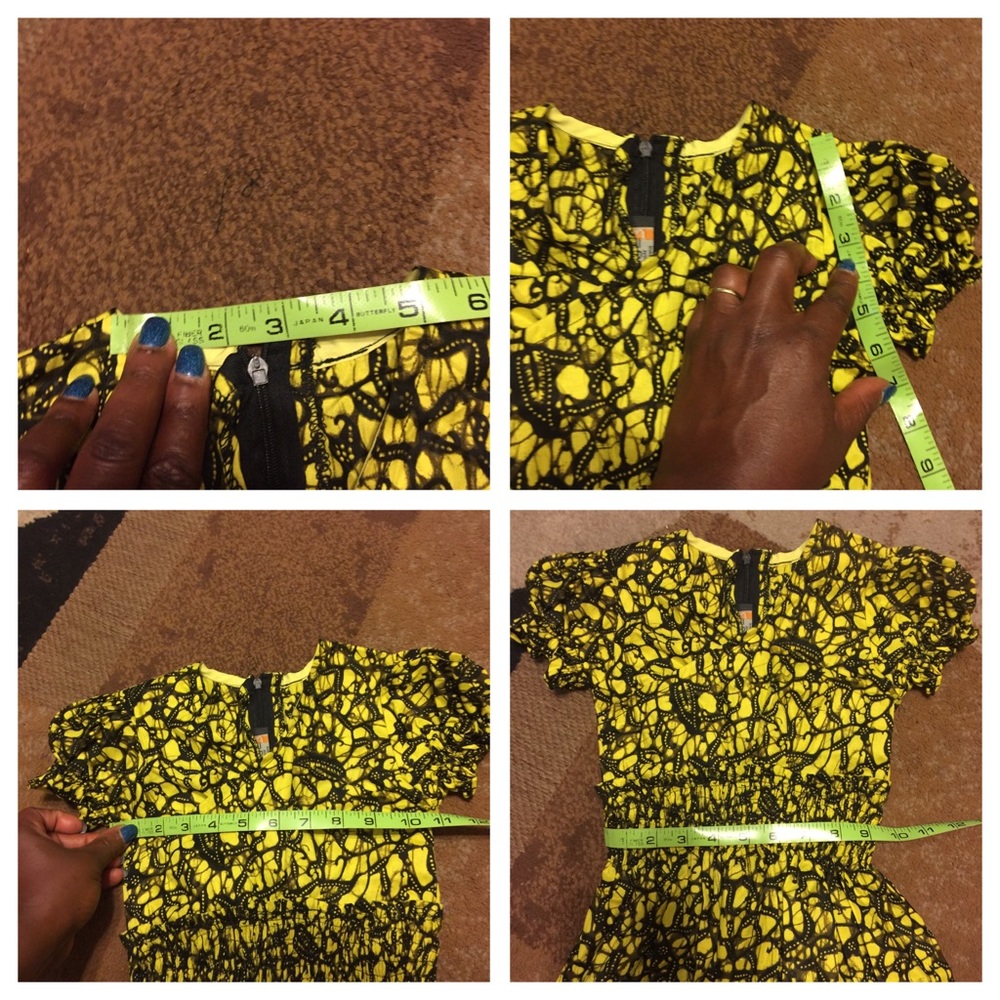African fabric dress for kids age 3-5years - Picture 2 of 7