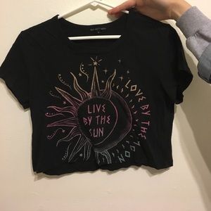 Sun and Moon crop top
