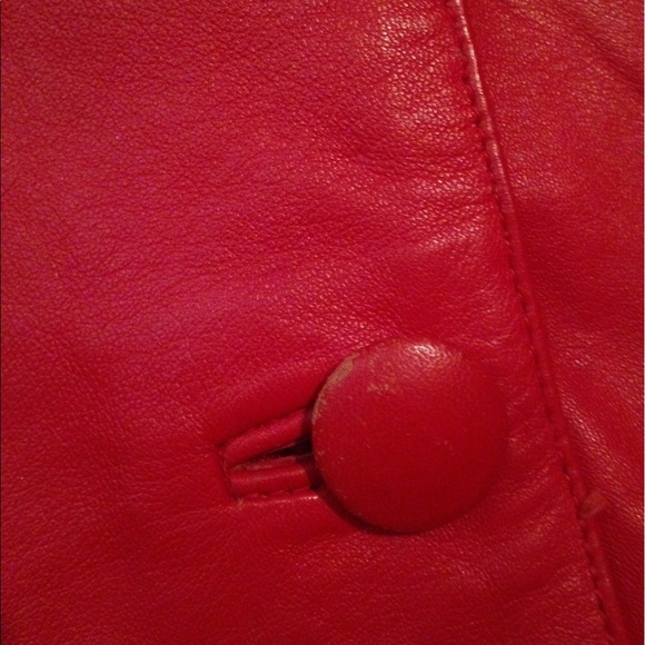 🔴2/$10 or 5/$20 Vintage Soft Red Leather Jacket - Picture 5 of 8