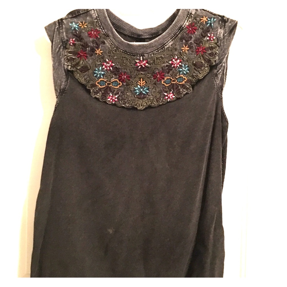 Edgy Embroidered Tank