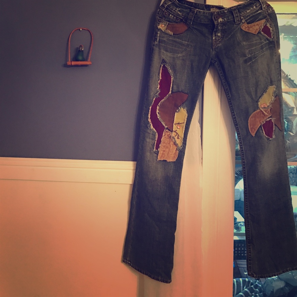 Designer Patchwork Jeans - image 1