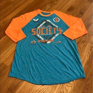 Society base ball sleeve shirt