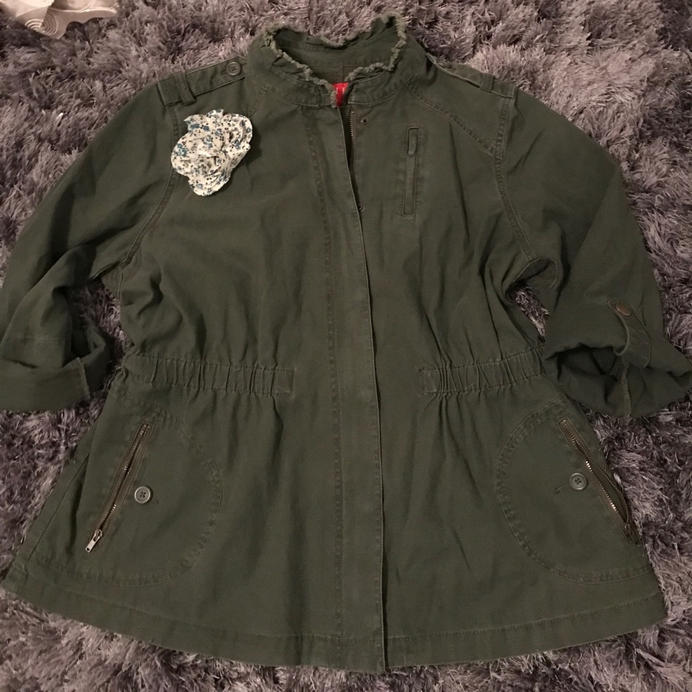 Army Green Anorak/Parka jacket - Picture 1 of 5