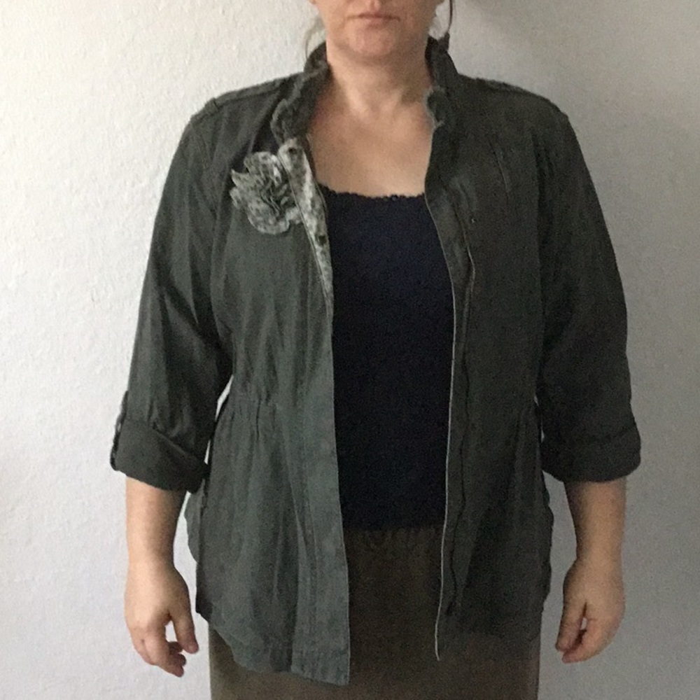 Army Green Anorak/Parka jacket - Picture 4 of 5