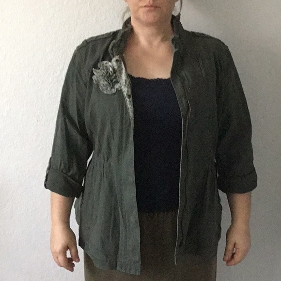 Army Green Anorak/Parka jacket - Picture 4 of 5