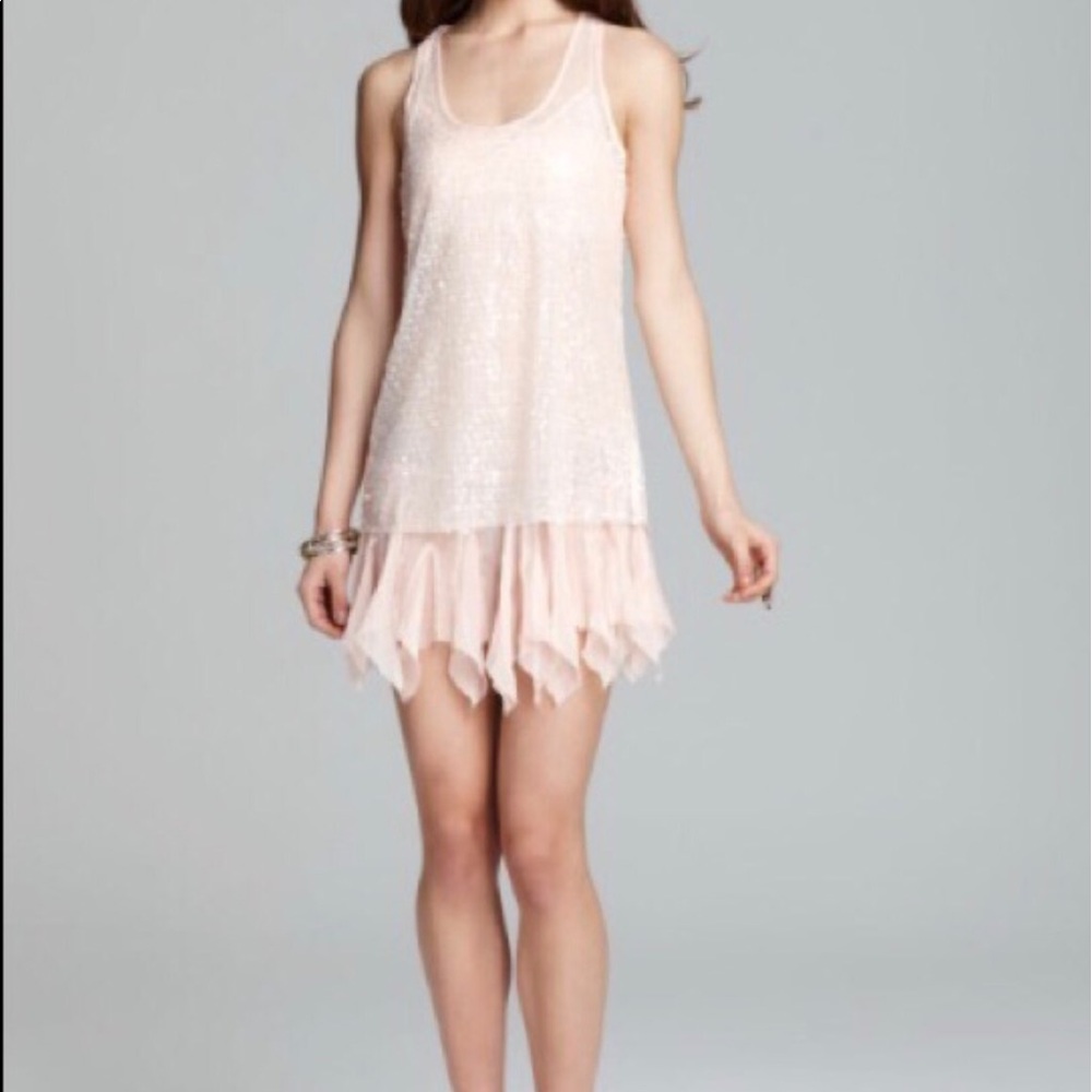 Free people slip and sequin top