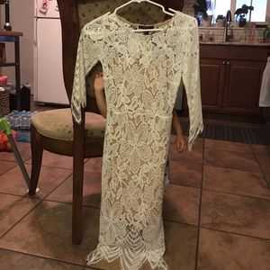 White lace dress