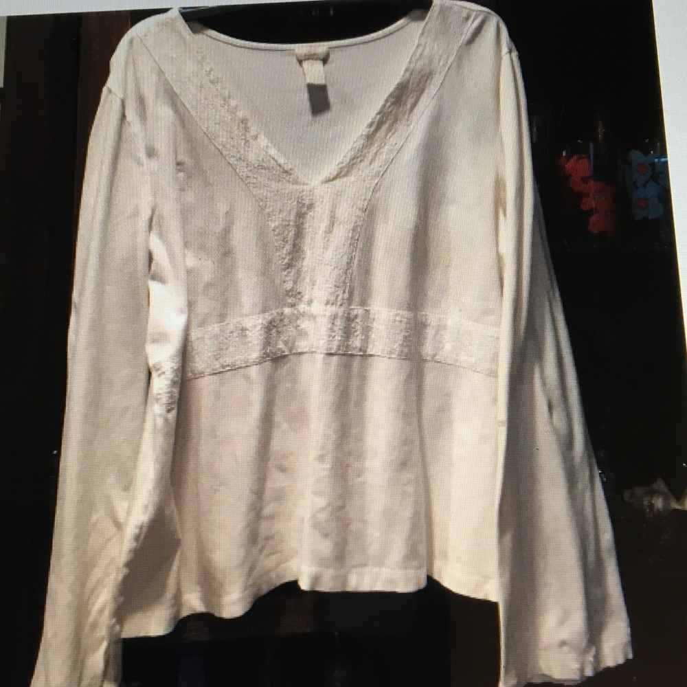 J Jill white tee