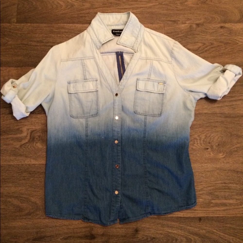 Bebe button up/zip up
