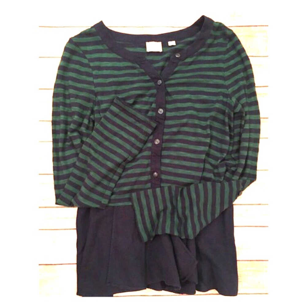 Anthropologie Postmark Striped Tee