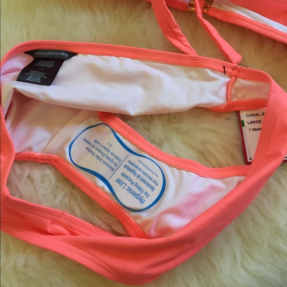 Vince Camuto 2 Piece Coral Bathing Suite -Size L12 - Picture 6 of 6