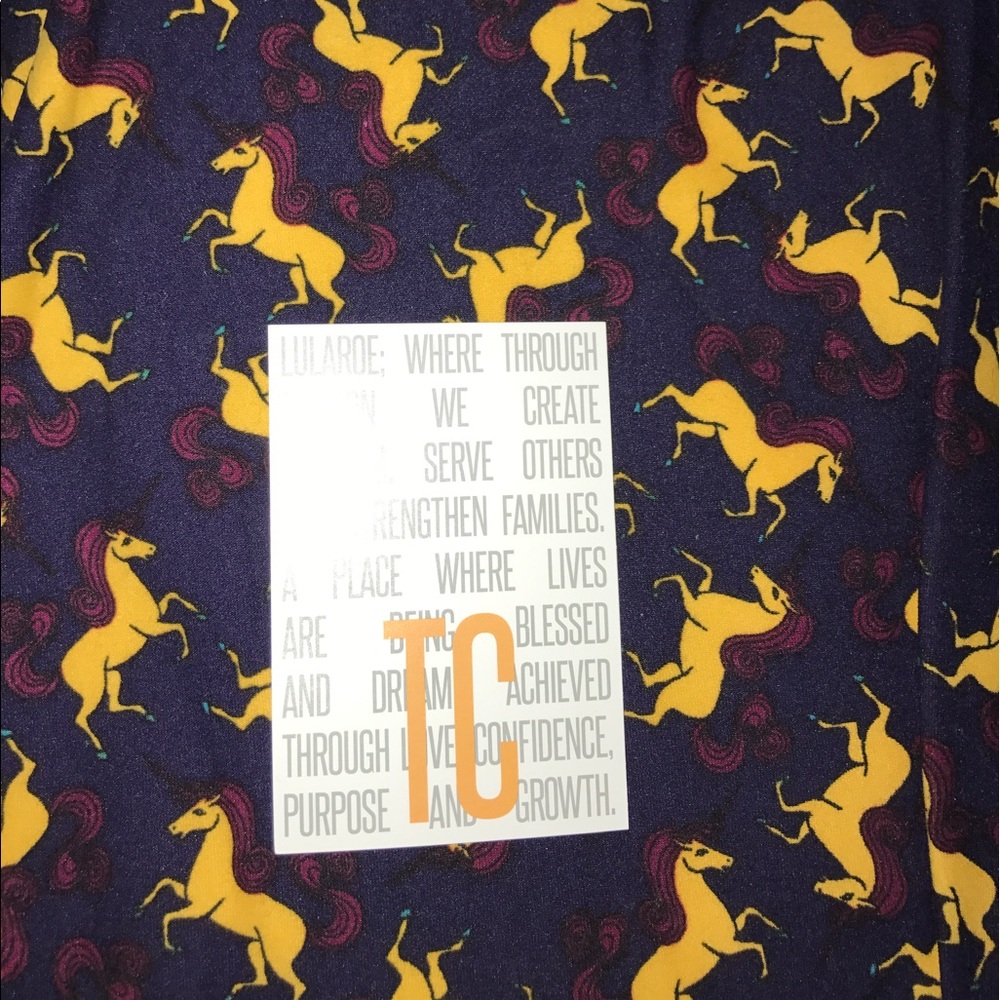LulaRoe TC Unicorns 濾 Leggings RARE
