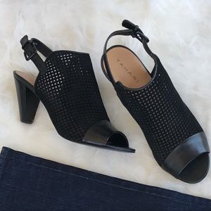 🆕 $99 Tahari Eloise Elsa Slingback Peep Toe Heels